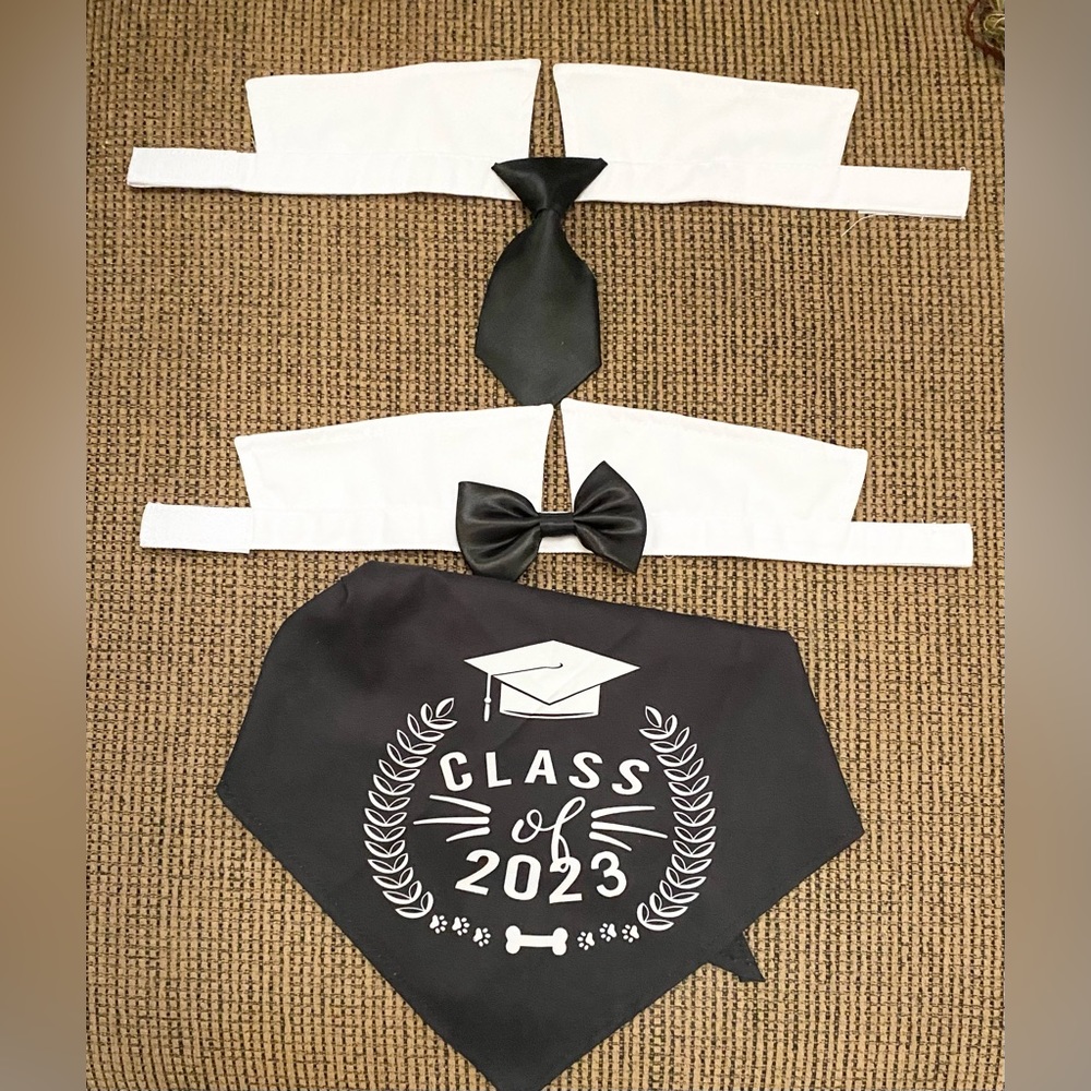 Class of 2023 Bandana, bow tie and neck tie